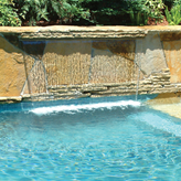 Sheer Curtain Waterfall Pool Water Feature