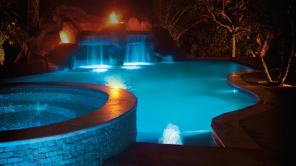 carousel zodiac pool lights caribbean blue